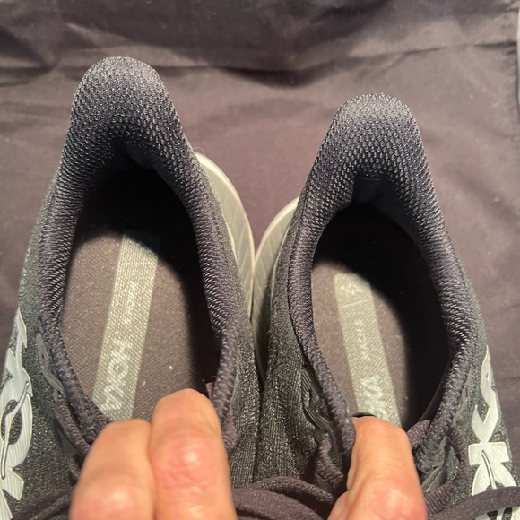 Hoka Mach 5 Black and White Athletic Shoes - Picture 6 of 10